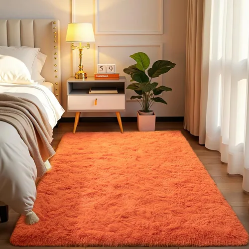 Miniatura 41 de Alfombra de área Softlife para sala de estar, alfombra lanuda mullida y esponjosa de 6 x 9 pies en color azul para dormitorio de niñas y niños, Azul