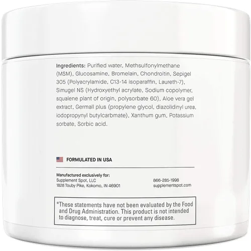 Miniatura 8 de Gel MSM de glucosamina condroitina (4 onzas), con glucosamina, condroitina, MSM y bromelina para apoyar la salud de las articulaciones, para mujeres
