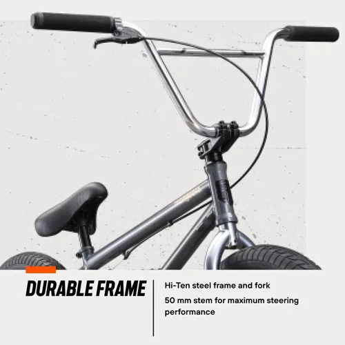 Miniatura 5 de Bicicleta BMX Mongoose Legion Freestyle para niños, ciclistas intermedios, bicicletas para niños y niñas, ruedas de 20 pulgadas (50.80 cm), marco