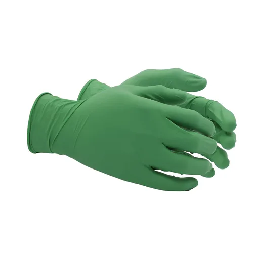 Miniatura 3 de SHOWA 6110PF Guantes de Seguridad Desechables de Nitrilo Sostenibles EBT de Un Solo Uso, Sin Látex, Sin Polvo, 4 Mil, 9.5" de Longitud, Extra