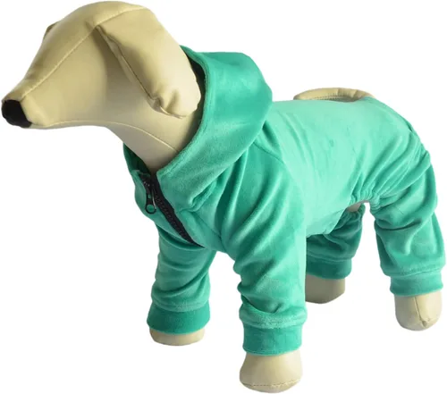 Miniatura 13 de Pijamas para perros, overoles para mascotas, pijamas para todas las estaciones, sudaderas de terciopelo para perros de 4 patas y cuatro pies