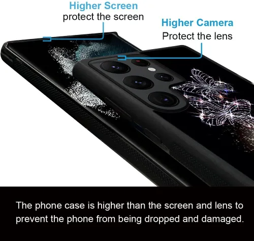 Miniatura 5 de ZHEGAILIAN Funda compatible con Samsung Galaxy S22 Ultra, funda protectora de TPU suave antideslizante a prueba de golpes compatible con Samsung