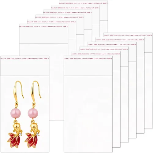 Miniatura 10 de Bolsas autoadhesivas de 4 x 5 pulgadas, 500 unidades, bolsas resellables autoadhesivas, pequeñas bolsas de celofán transparentes para dulces, joyas