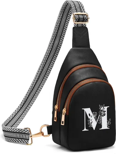 Miniatura 85 de Viverte Bolsas Cruzadas para Mujeres Bolso de Hombro Inicial Riñoneras Personalizadas Regalos para Mamá Mujer Esposa