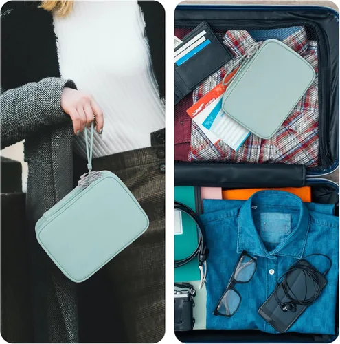 Miniatura 6 de Bevegekos Funda para accesorios para tablet, organizador de electrónica grande de viaje para cargadores y cables, tabletas de 7.9 pulgadas