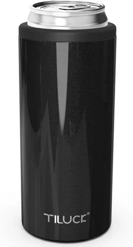 Miniatura 19 de TILUCK Enfriador de Latas Delgadas para Cerveza Delgada y Seltzer Duro, Acero Inoxidable, Acero Inoxidable Aislado de Doble Pared para Latas Cactus