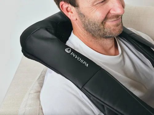 Miniatura 6 de InvoSpa Masajeador Shiatsu con Calor - Almohada Masajeadora de Amasamiento de Tejido Profundo para Cuello, Hombros y Espalda - Masaje Eléctrico