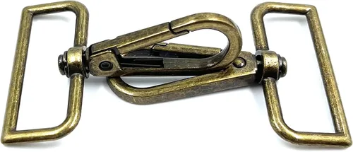 Miniatura 4 de 10 piezas de 1.5" (38 mm) de diámetro interior anillo D hebilla equipaje hebilla langosta garra giratoria