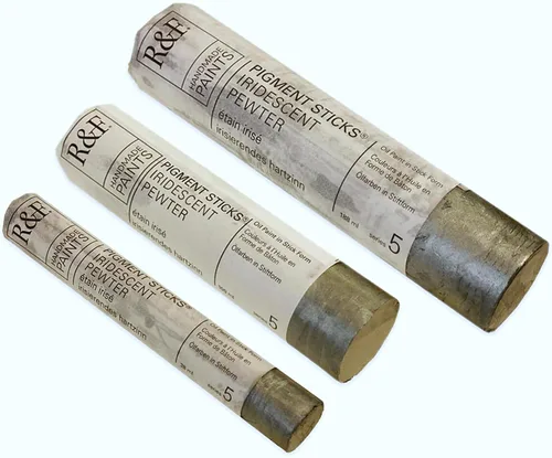Miniatura 38 de Pinturas R&F Hechas a Mano - Palo de Pigmento al Óleo Profesional, Gris Neutro Medio, 188 ml