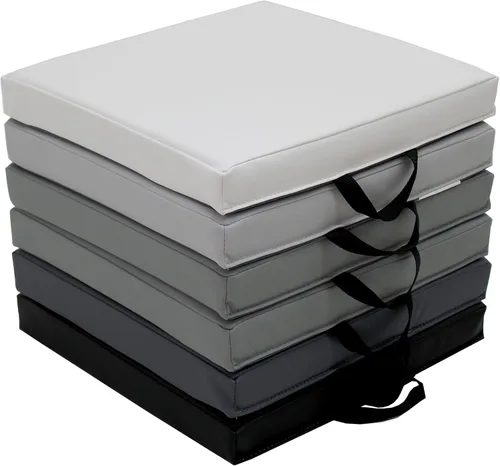 Factory Direct Partners SoftScape - Cojines de piso cuadrados de 15 pulgadas con asas para salón de clases; asientos flexibles para guardería,