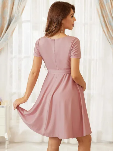Miniatura 2 de Ever-Pretty Vestido de maternidad cruzado corto con cuello en V para mujer 20786