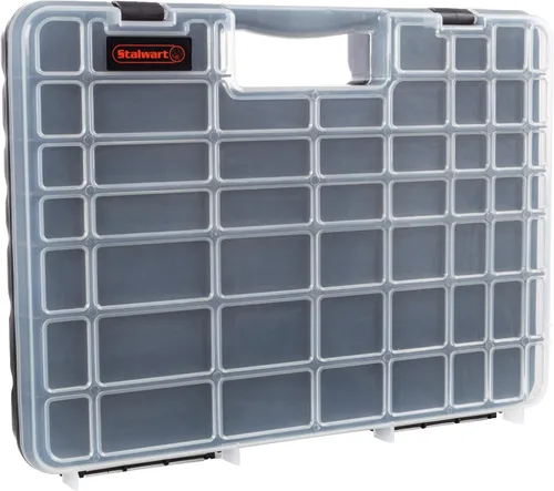 Miniatura 8 de Caja organizadora de herramientas con divisores - Organizador portátil de 23 compartimentos para piezas pequeñas Caja de herramientas portátil