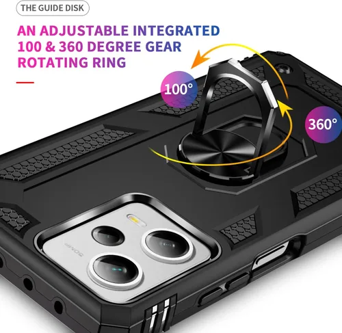 Miniatura 5 de Funda para Xiaomi redmi Note 12 Pro Plus 5G con protector de pantalla, soporte delgado protección militar a prueba de golpes Armor Defender Funda