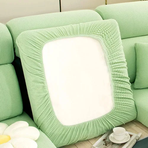 Miniatura 12 de Fundas de cojín de sofá impermeables para sofá, fundas de asiento de sofá de jacquard elástico, protector de muebles para mascotas y niños Azul