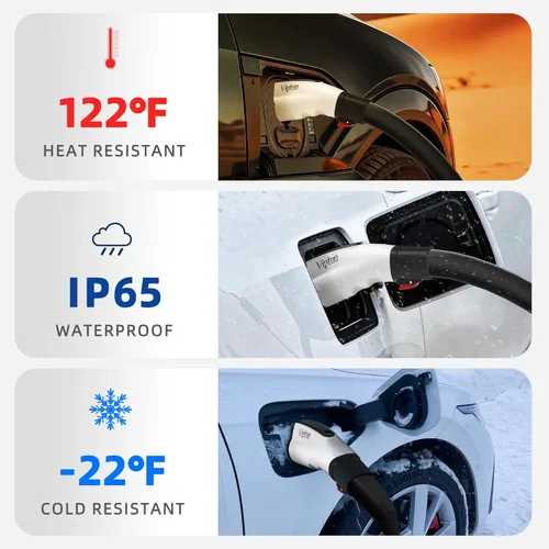 Miniatura 5 de Adaptador para cargador Tesla a J1772 EV [solo a J1772], convertidor de hasta 60 amperios 250 V CA con bloqueo de seguridad de presión, compatible