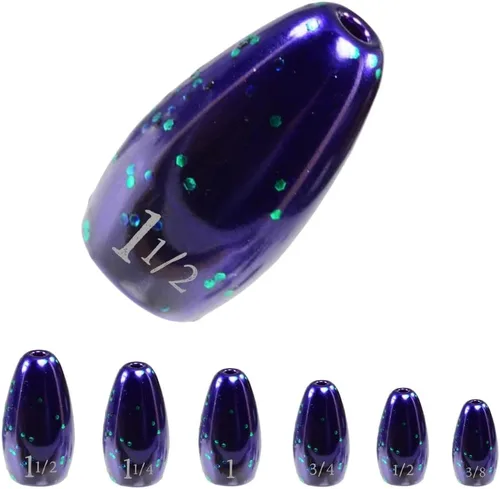 Reaction Tackle Pesas de Tungsteno para Voltear para Pesca de Lobina - Plomos para Perforar Cobertura Pesada - Agua Dulce y Salada - Usadas para