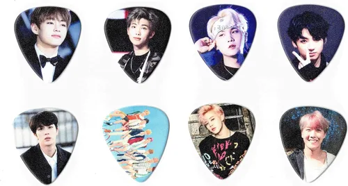 Miniatura 3 de Púas de guitarra BTS - (8 púas en un paquete)