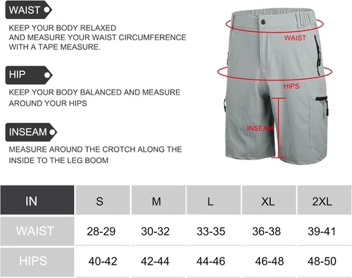 Miniatura 7 de Suwangi Pantalones cortos de senderismo para hombre, de secado rápido, atléticos, cortos, viajes, pesca, golf, tácticos, para hombres con múltiples