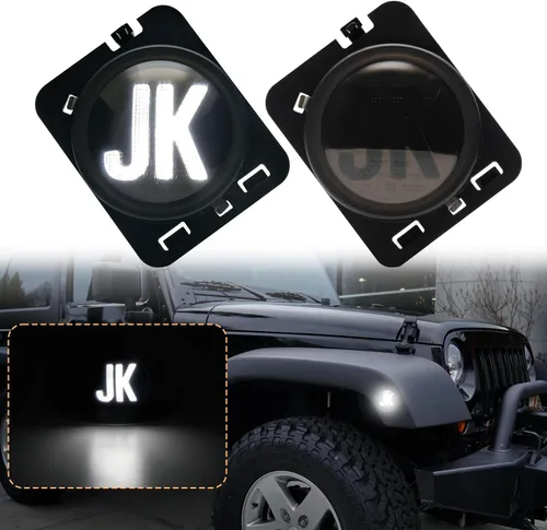 Luces de posición laterales compatibles con Wrangler JK 2007-2018, luces LED completas para guardabarros delanteros, favoritas de los entusiastas de