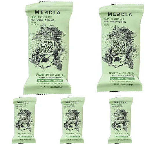Miniatura 12 de Barras de proteína crujientes Mezcla, barras de proteína veganas y sin gluten, 10g de proteína, alternativa a los bocados de arroz crujientes
