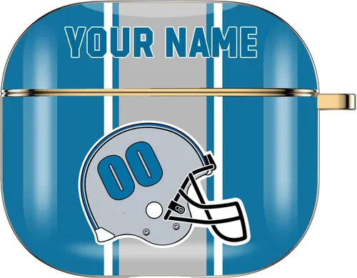 Miniatura 19 de Funda personalizada para casco de fútbol americano con nombre y número para AirPods Pro de 3ª generación Pro 2 (2019 2021 2022) Funda protectora