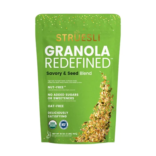 Miniatura 17 de Struesli Cacao + Café Orgánica Granola, Sin Granos y Sin Gluten, Bocadillos Saludables con Cacao, Café, Frutos de Chufa, Nueces Pecanas, Nueces