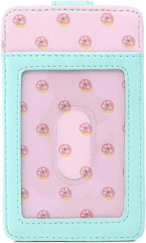 Miniatura 3 de Loungefly Pusheen The Cat Donuts - Cartera de piel sintética para tarjetas, Multi