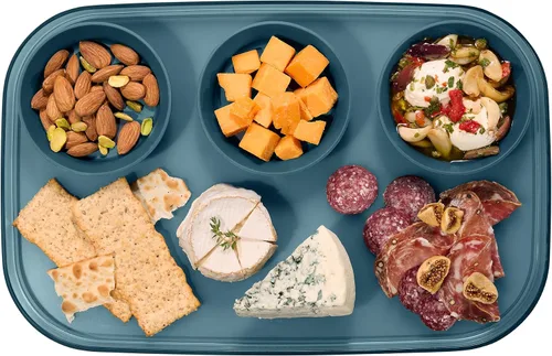 Miniatura 17 de madesmart dipware - Bandeja de 3 tazones, apilables y extraíbles para embutidos, guacomole, aperitivos, verduras, apto para lavavajillas