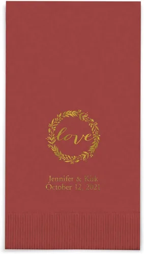 Miniatura 19 de Weddingstar - servilletas de papel impresas personalizables Negro
