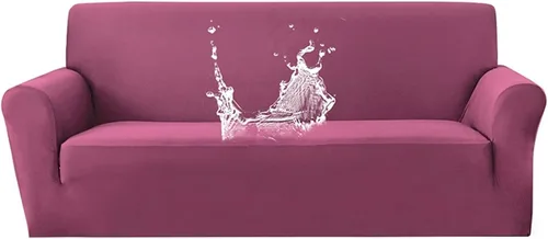 Miniatura 8 de MIPOPS Funda de sofá, funda de sofá elástica para sofá seccional, protector de muebles para muebles, sofás para mascotas, niños, perros y gatos Rojo