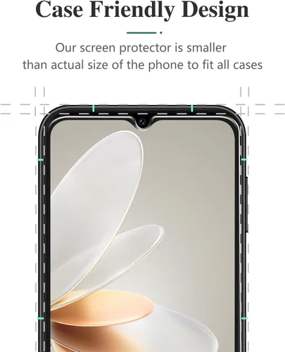 Miniatura 7 de Pokolan Paquete de 3 protectores de pantalla de privacidad para Samsung Galaxy S23 FE/ A54 5G antiespía privado de vidrio templado, antiarañazos