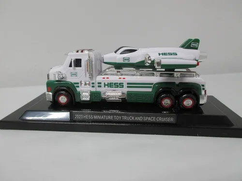 Miniatura 6 de Hess Toy Truck 2023 25th Anniversary Mini Collection - Primer camión, camión de juguete con crucero espacial y petrolero