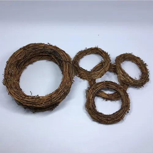 Miniatura 6 de Corona de vid natural, corona rústica, base de manualidades para corona de Navidad, guirnalda de puerta, decoración del hogar, regalo, decoración