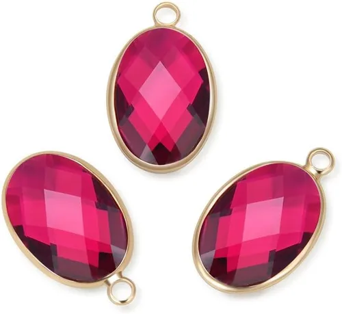 Miniatura 18 de Adabele Colgante de gota de piedra natal de oro de 0.709 in de grado A para aretes personalizados, pulseras, collares, tobilleras, llavero