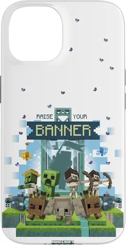 Miniatura 4 de Minecraft Legends Raise Your Banner Mobs Group Shot - Carcasa para iPhone 17