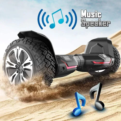 Miniatura 4 de Gyroor Warrior 8.5 inch All Terrain Off Road Scooter with Bluetooth Speakers and LED Lights,Self Balancing Scooter for Kids ages 6-12 and Adults