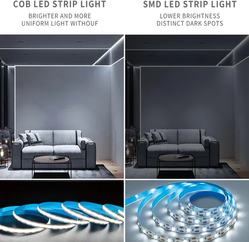 Miniatura 4 de ZSLAIFU Tira de luces LED de 5 V, tira de luz LED USB blanca, tira de luz LED de mazorca regulable de 3.28 pies, tira LED corta de alto brillo