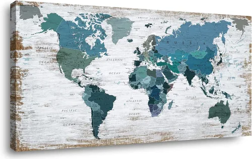 Miniatura 13 de Mapa de los Estados Unidos para decoración de pared, mapa de los Estados Unidos, arte de pared para decoración de pared, fondo de madera, US Map