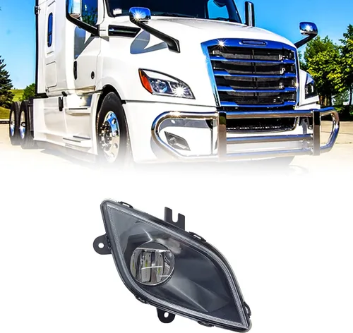 Miniatura 10 de Torque Reemplazo de faros delanteros LED negros del lado izquierdo del conductor para camiones Freightliner Cascadia 2018 2019 2020 2021 2022