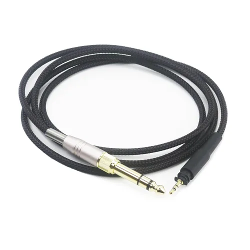 Miniatura 3 de Cable de repuesto para auriculares SHURE SRH840 SRH940 SRH440 SRH750DJ de alambre trenzado para auriculares estéreo HiFi de 59.1 in