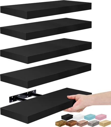 Miniatura 35 de Sorbus Estantes flotantes para pared, estante flotante de 16 pulgadas para cocina, dormitorio, sala de estar, baño, hogar y decoración de pared