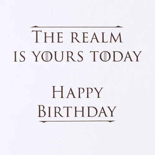 Miniatura 3 de Papyrus Tarjeta de cumpleaños de Juego de Tronos (Realm Is Yours)