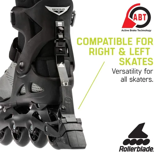 Miniatura 4 de Rollerblade Macroblade 80 ABT - Patines en línea para hombre, color plateado y amarillo neón, patines en línea de rendimiento