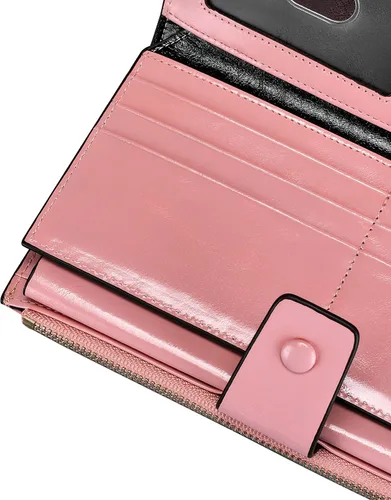 Miniatura 6 de Itslife cartera de cuero para mujer, 3rosa, Classic