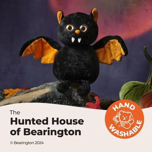 Miniatura 3 de Bearington - Animal de peluche de murciélago – Suave compañero lavable a máquina y juguete de peluche – Diseño posable para juego creativo y juguete