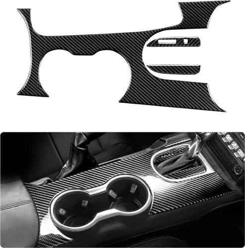 Miniatura 21 de Adhesivo de vinilo de fibra de carbono para panel de marco de engranajes para Ford Mustang 2015, 2016, 2017, 2018, 2019, 2020, 2021, 2022, 2023