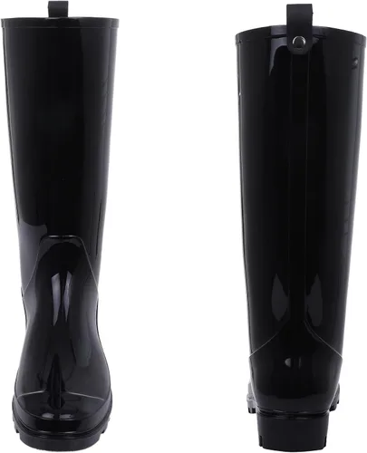 Miniatura 4 de Asgard Botas de lluvia altas para mujer, impermeables, hasta la rodilla, pantorrilla delgada