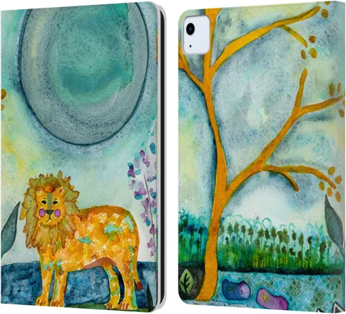 Miniatura 25 de Head Case Designs Wyanne - Funda de piel con licencia oficial de Wyanne Blue Watercolour Bear Animals 2, compatible con Apple iPad 10.2