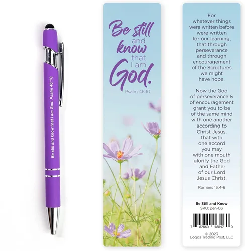 Miniatura 16 de Regalo del Hombre de Dios, Bolígrafo con Versículo Bíblico con Marcapáginas – 1 Timoteo 6:11 – Bolígrafos Bíblicos Inspiradores para Devoción