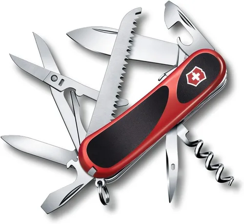 Miniatura 4 de Victorinox Evolution S18 Grip - Navaja suiza de bolsillo Swiss Army, con 15 funciones, hecha en Suiza, con hoja grande, destornillador y sierra